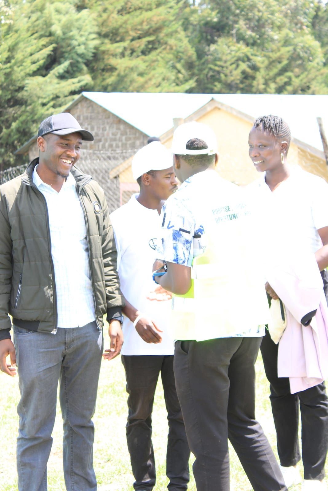 Matele Foundation team members talking together at the launch
