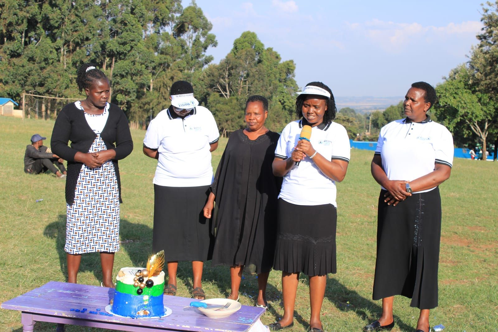 Women leaders addressing guests at the launch celebration